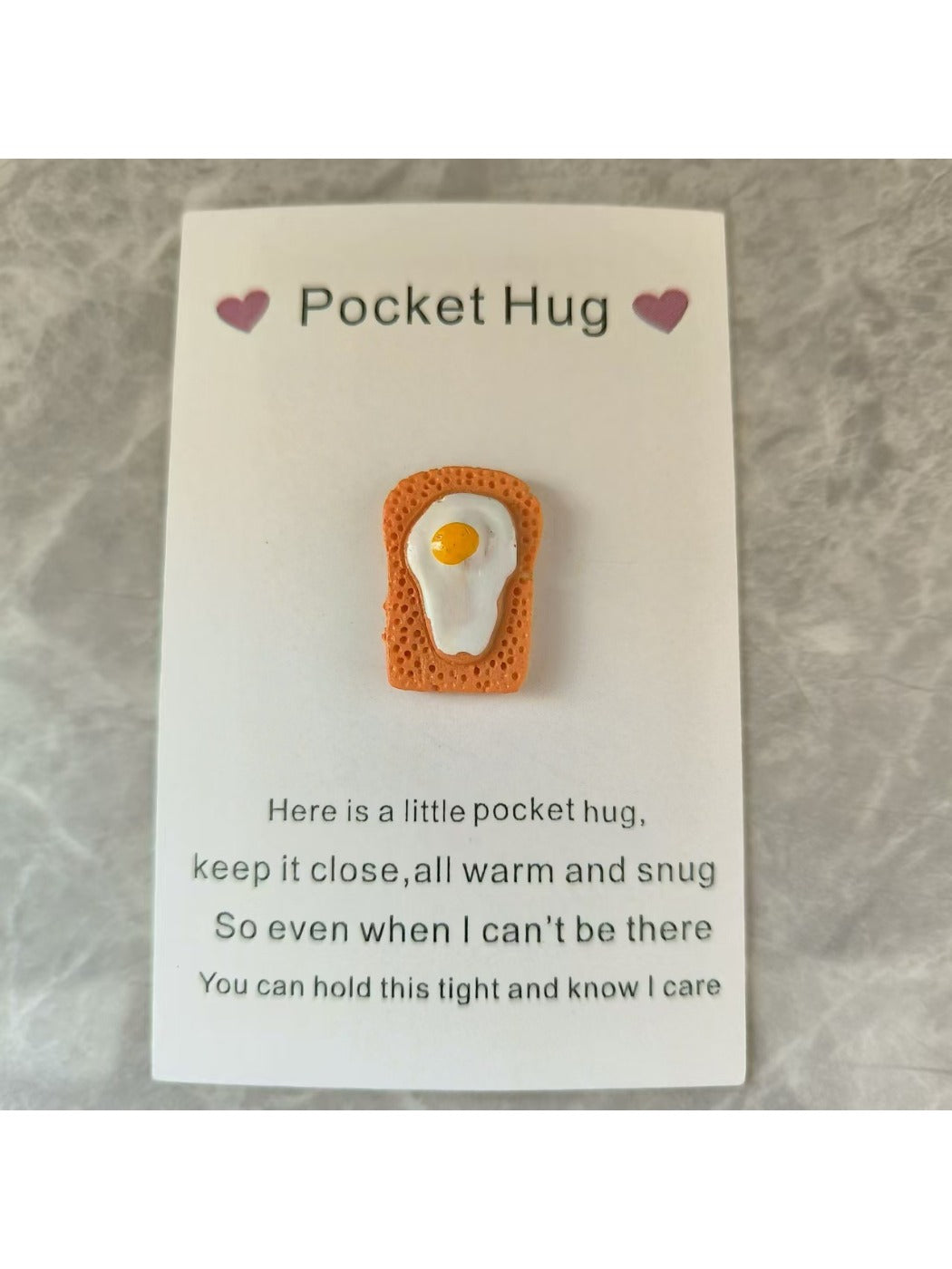 Taphug - Pocket Hug Bread Gift pocket hug card and keepsake token view 3