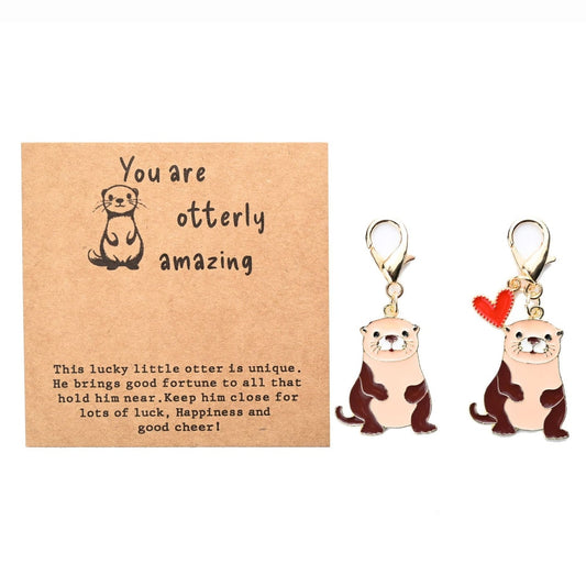 Taphug - Pocket Hug Cartoon Otter Keychain