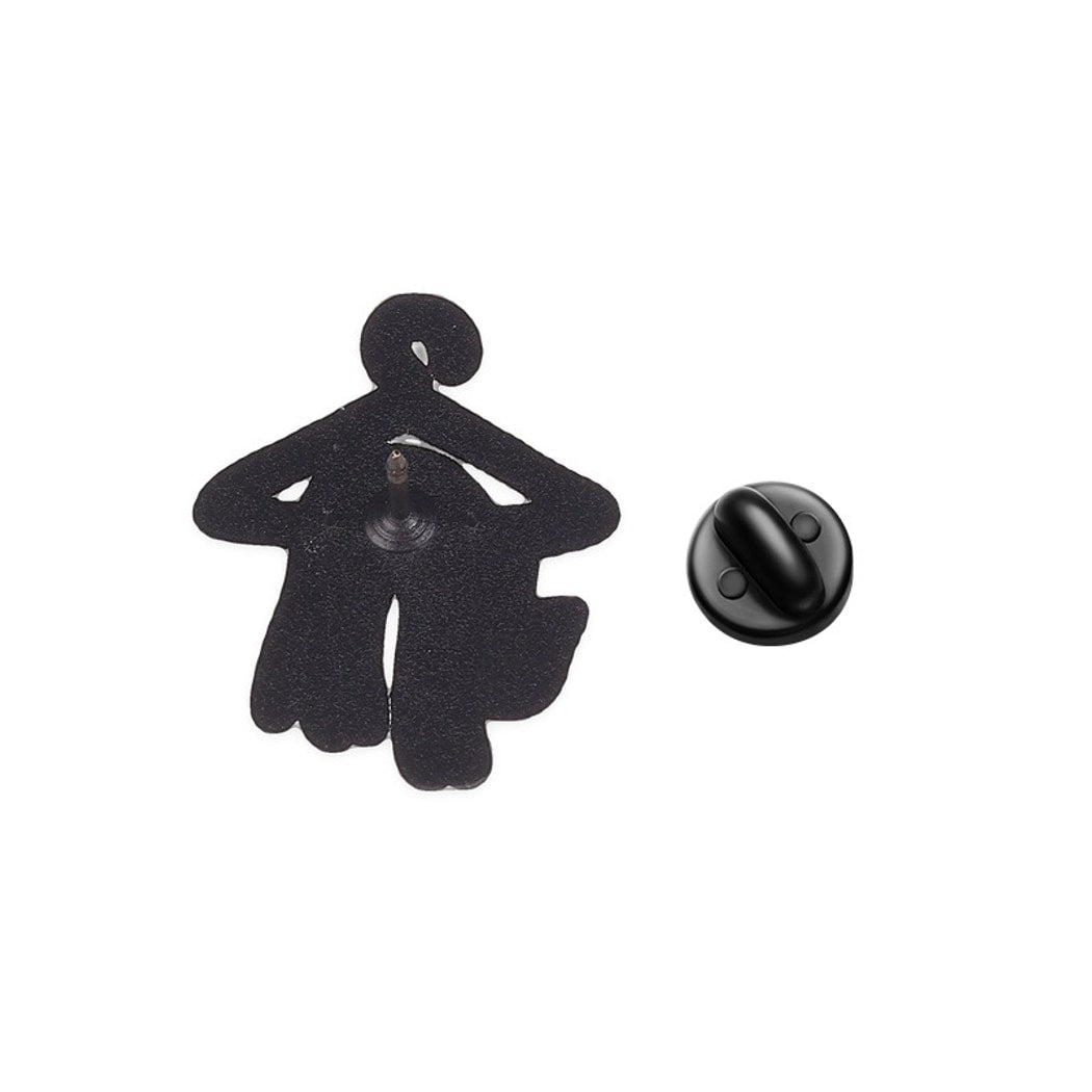 Pinori - Hanging Cat Hanger Enamel Pin
