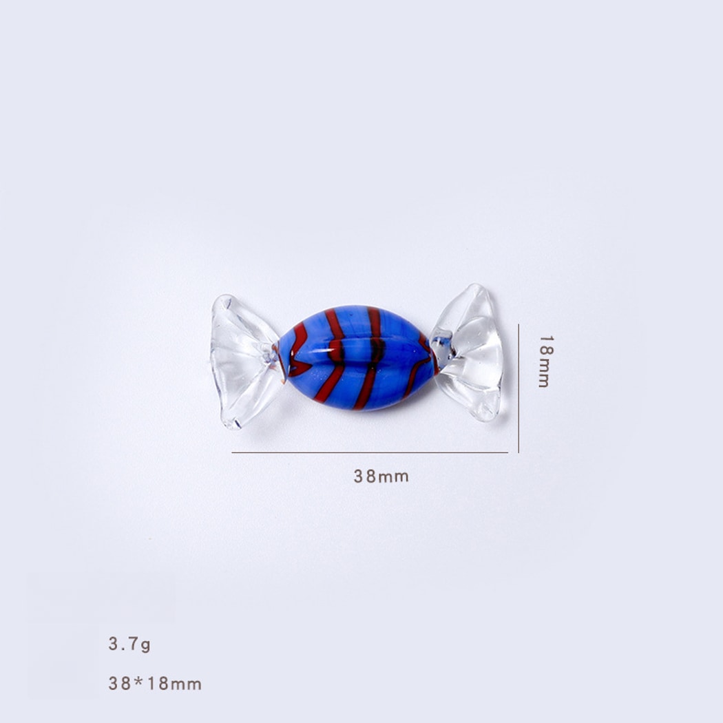 Glasira - Multicolored Striped Candy Shaped Ornament