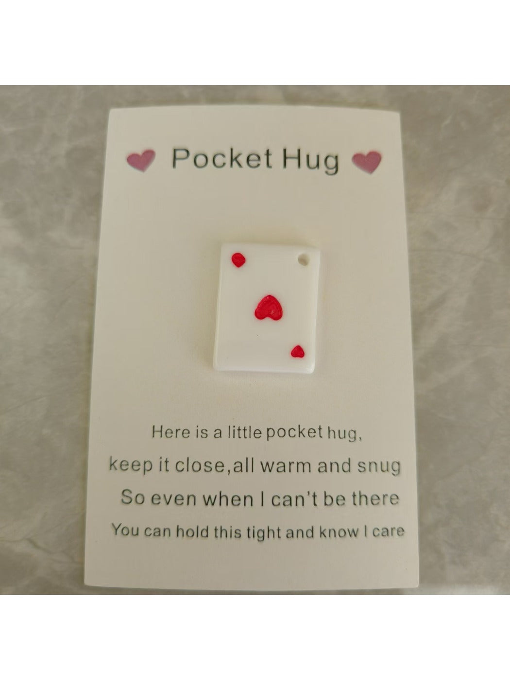 Taphug - Pocket Hug Poker Love pocket hug card and keepsake token