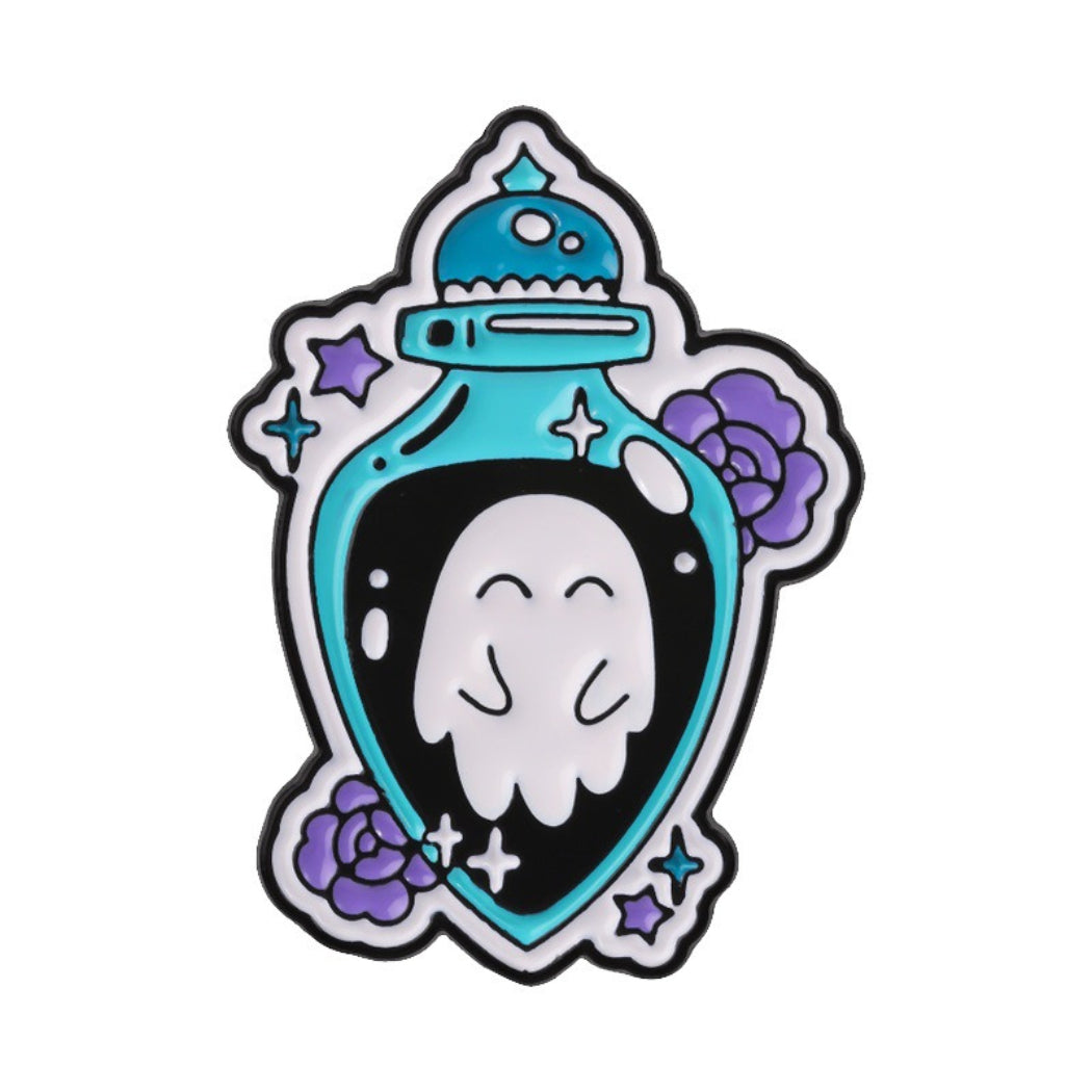 Pinori Ghost Bottle Enamel Pin Set