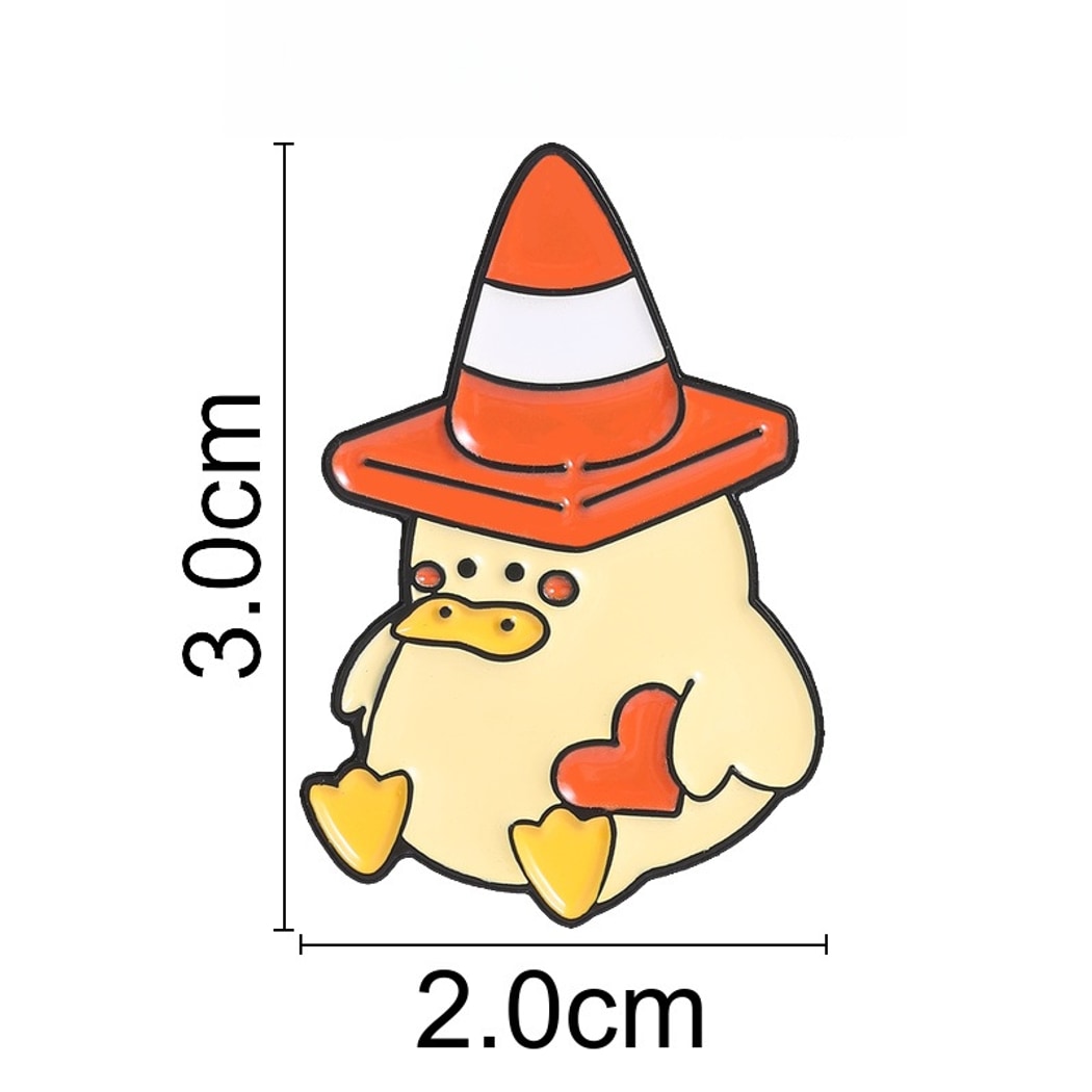 Pinori - Playful Duck Character Enamel Pin
