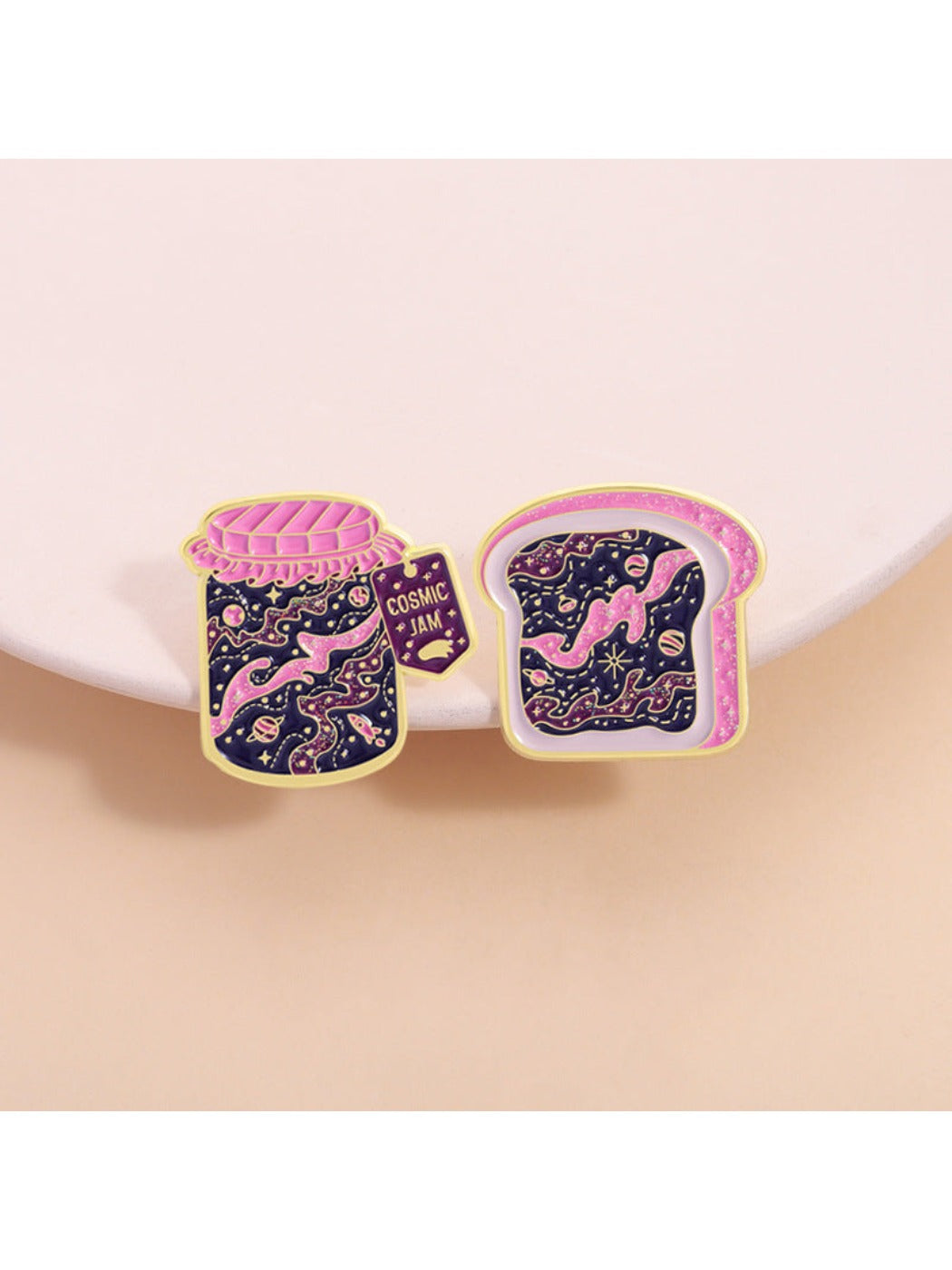 Pinori - Starry Sky Jam Bread Brooch