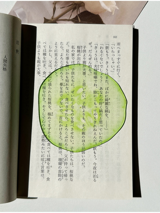 Markii - Unique Cucumber Fruit Design Acrylic Bookmark