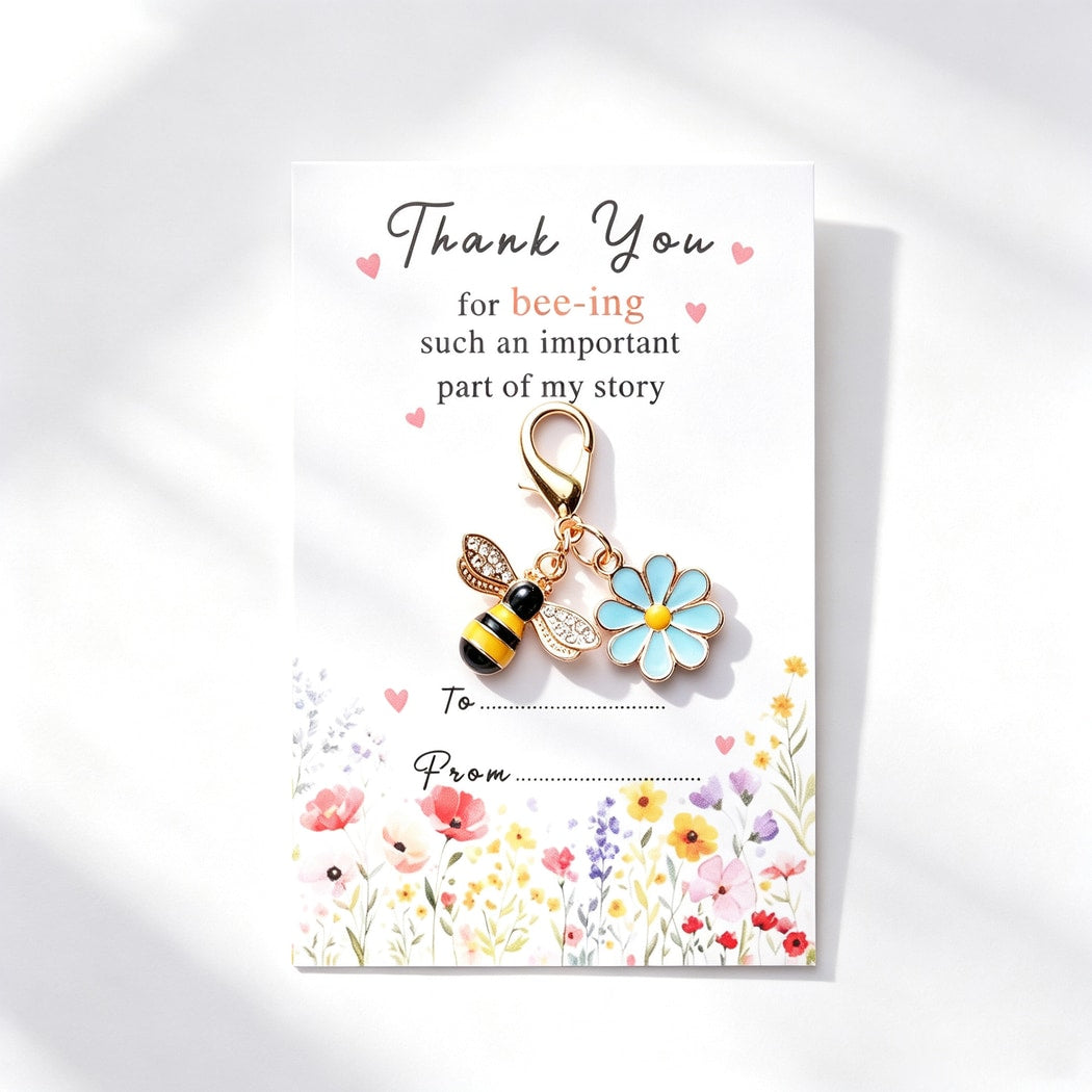 Taphug - Pocket Hug Bee Flower Keychain