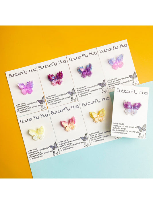 Taphug Pocket Hug 2D Butterfly Inspirational Comfort Card front view