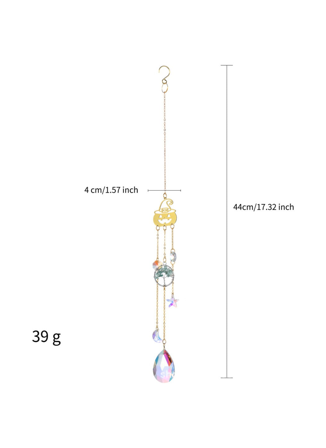 Somnira – Crystal Halloween Sun Catcher Wind Chime