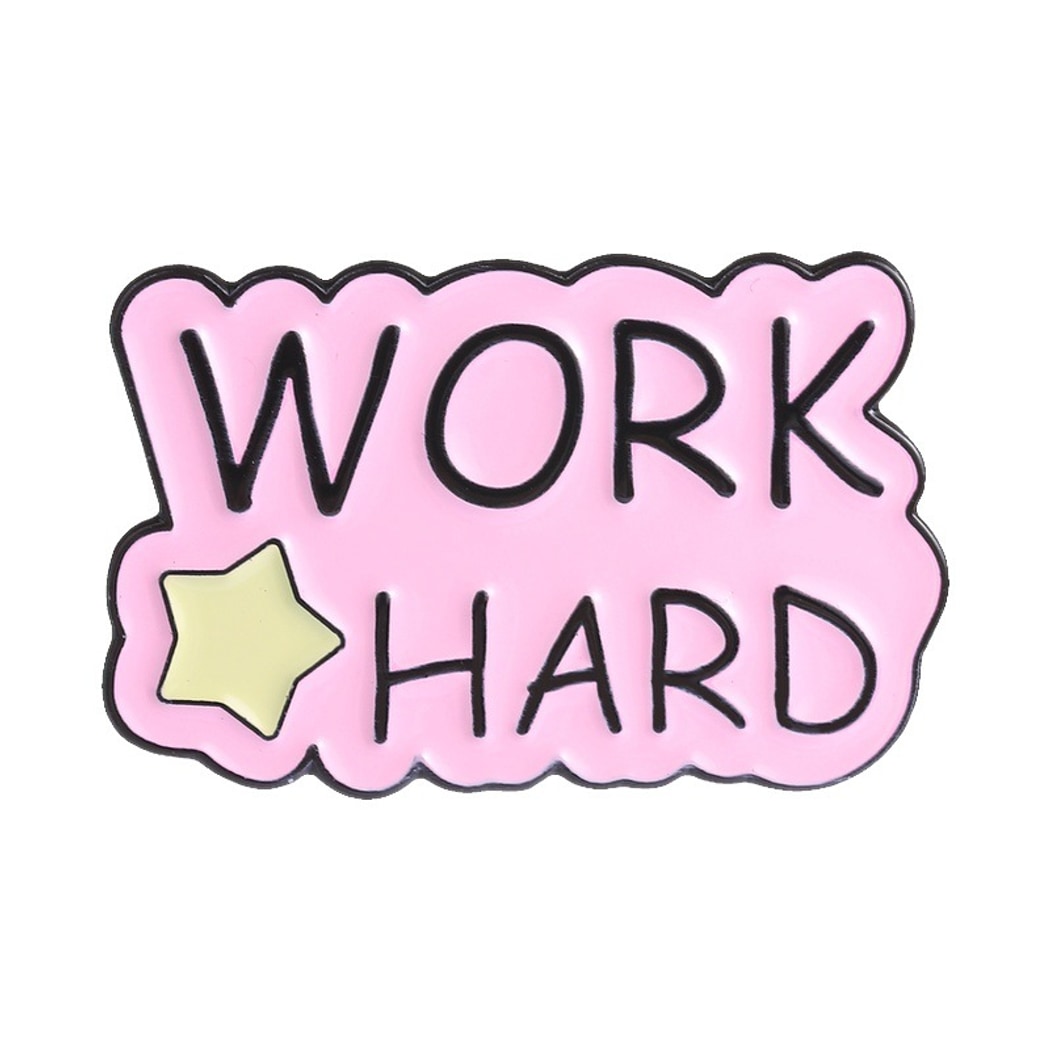 Pinori - Positive Quote Shape Decorative Pin