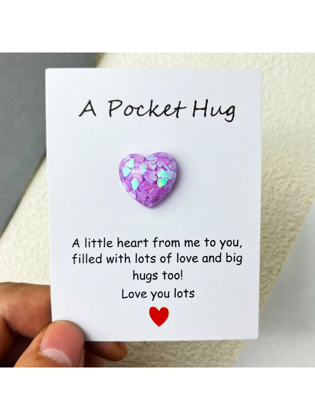 Taphug - Pocket Hug Colorful Resin Heart