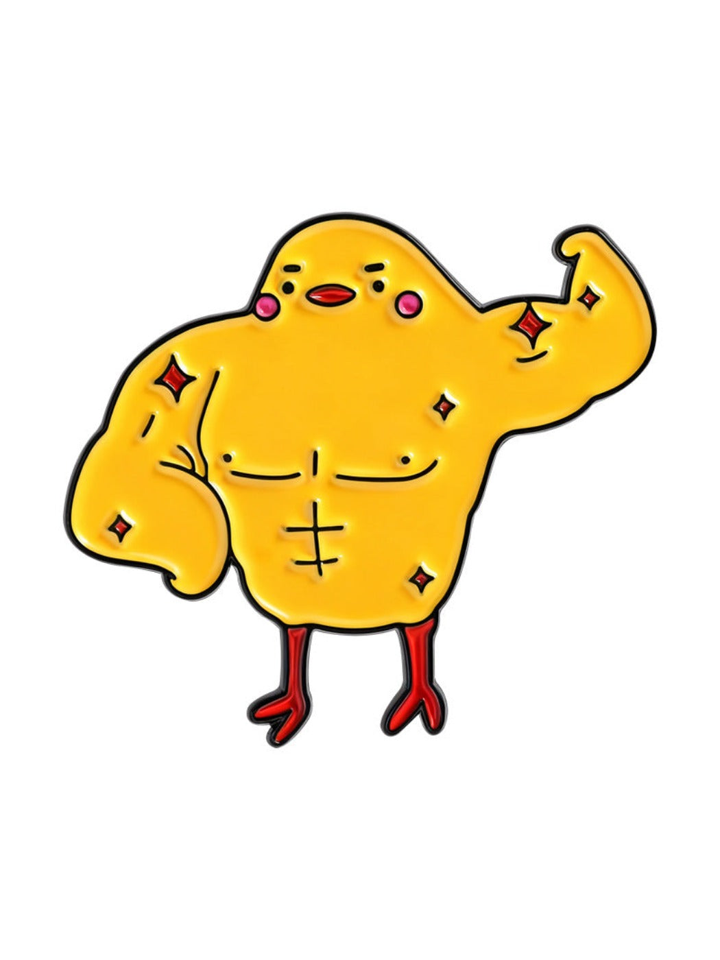 Pinori - Funny Muscle Chick Brooch