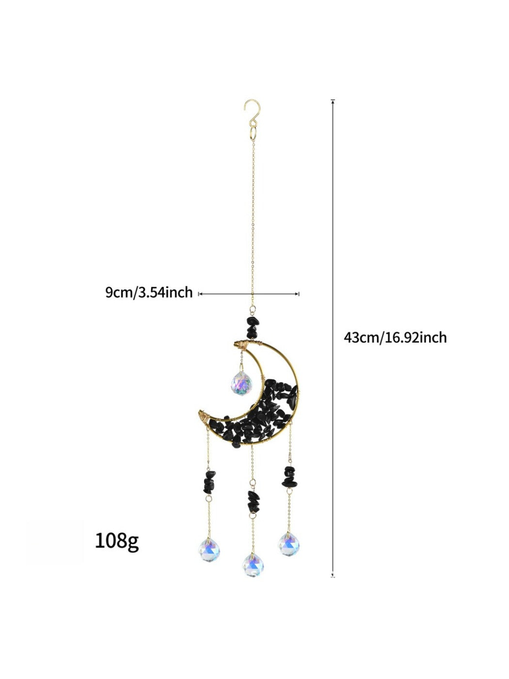 Somnira - Moon Star Crystal Wind Chime