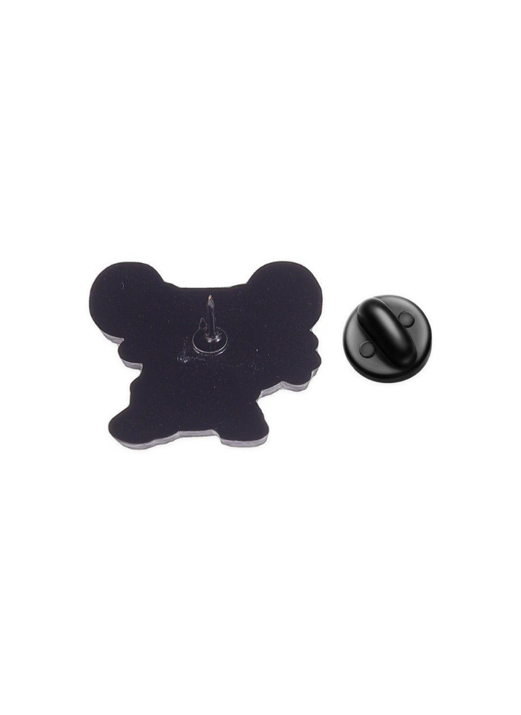 Pinori - Cute Cartoon Capybara Lifting Barbell Pin Brooch Badge