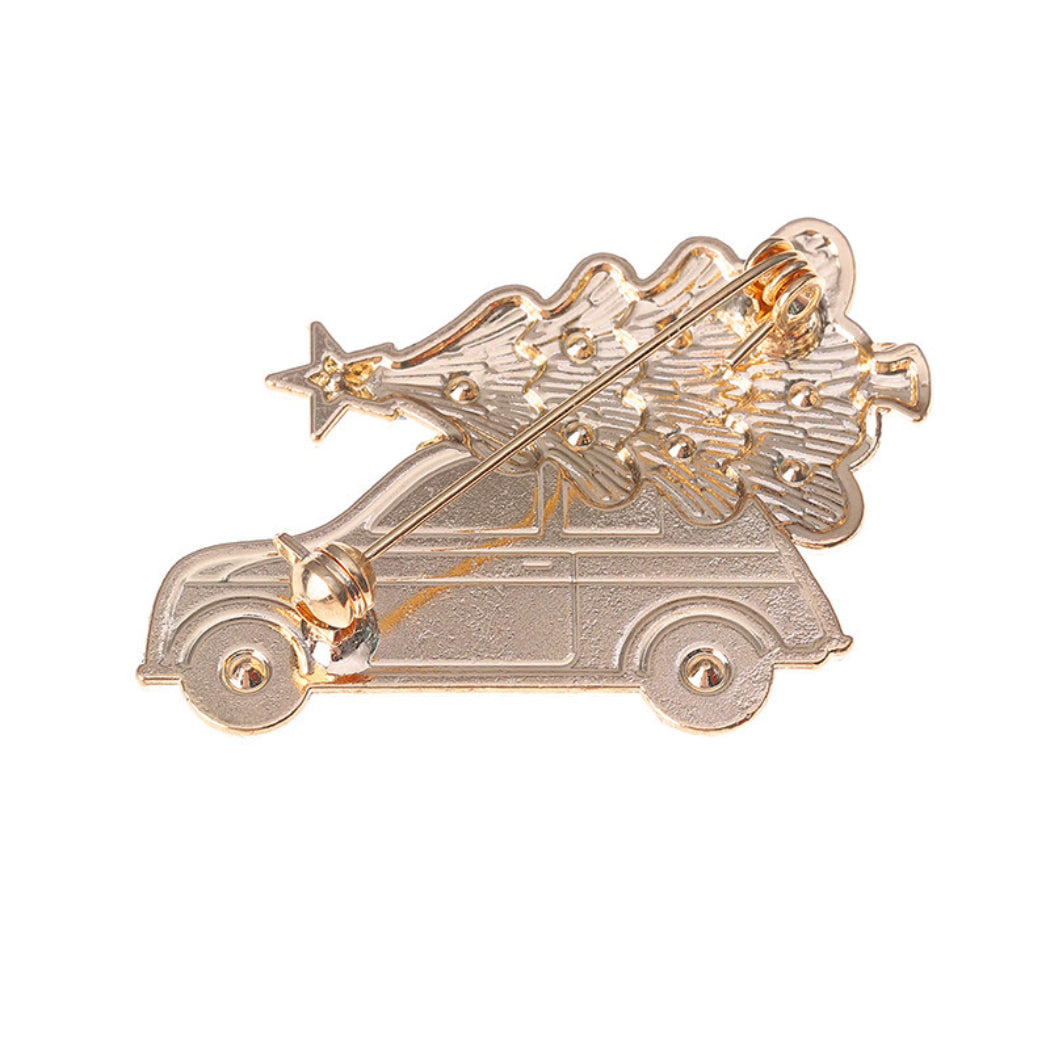 Pinori Christmas Car Enamel Pin