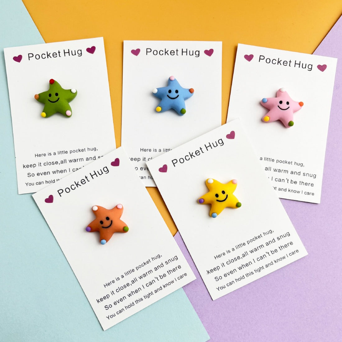 Pocket Hug Cute Smiley Starfish