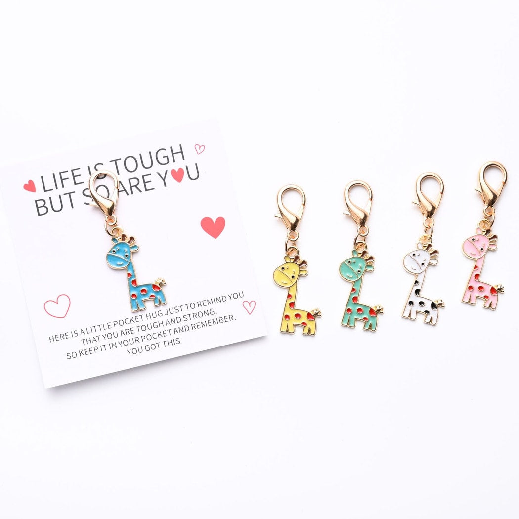 Taphug - Cute Pocket Hug Giraffe Keychain