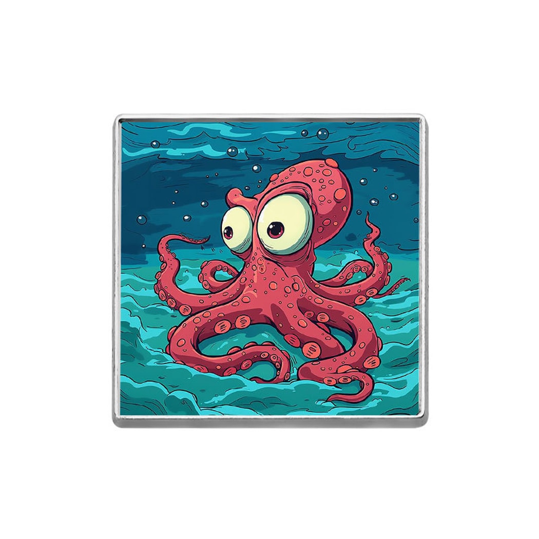Pinori - Simple Style Octopus Graphic Pin
