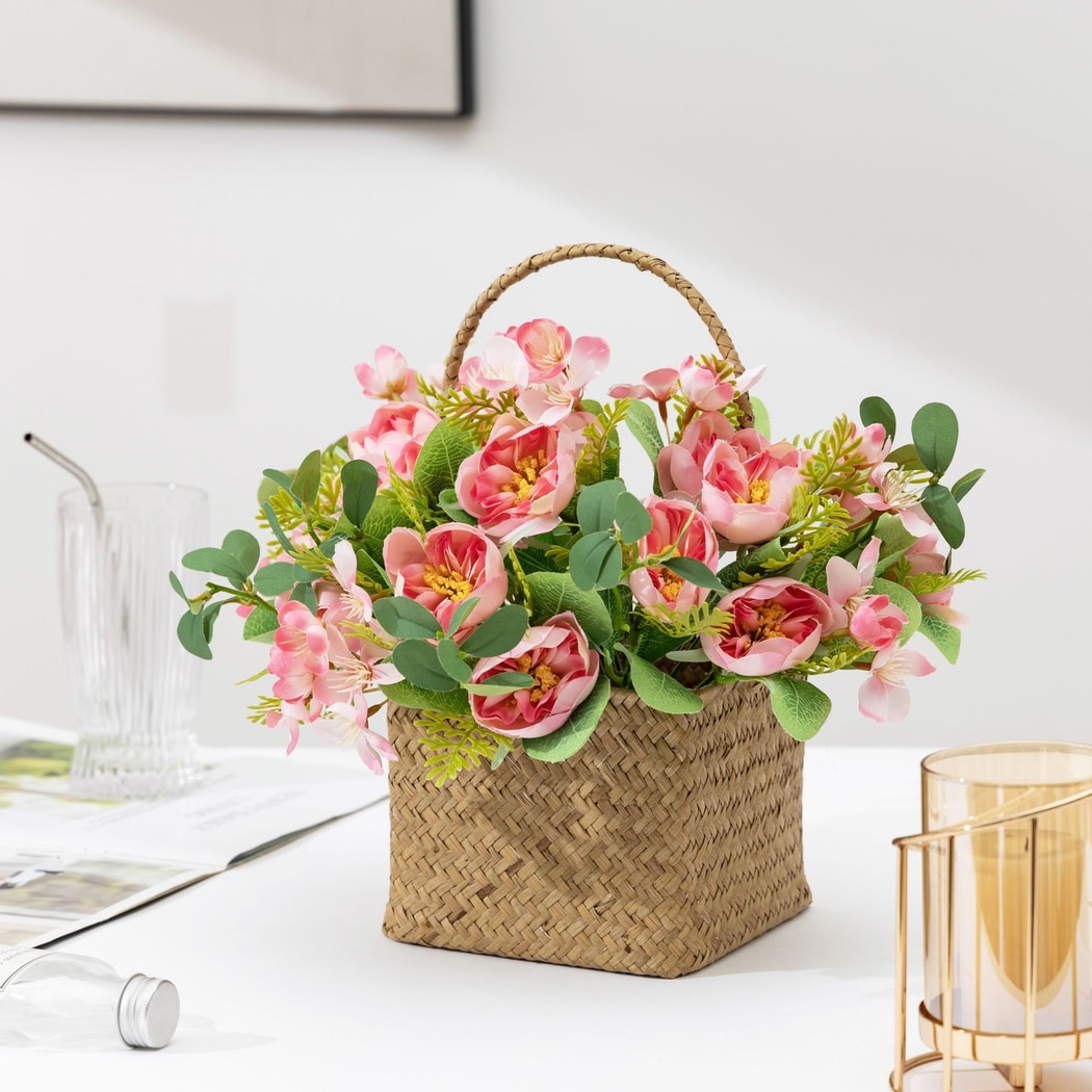 Roselle - Decorative Artificial Camellia Bouquet