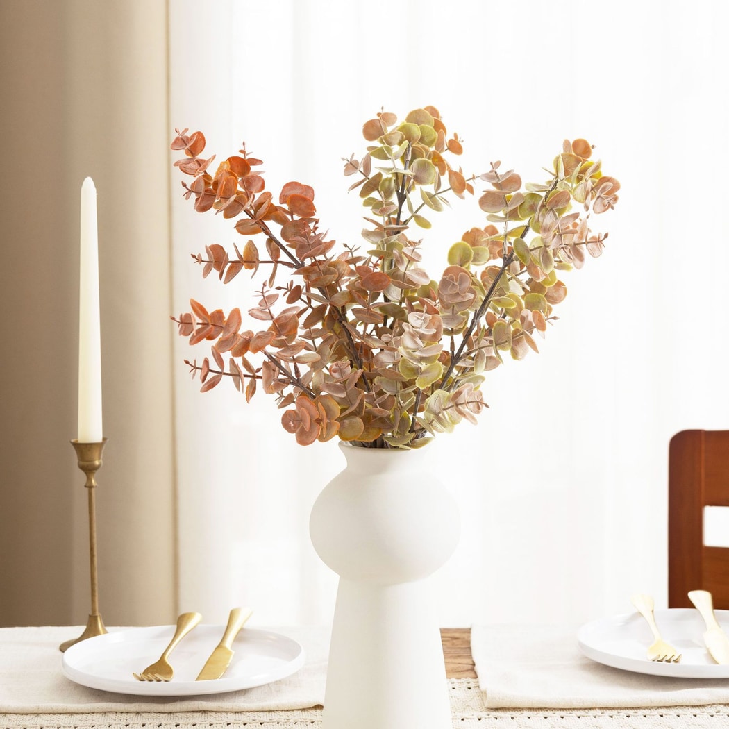 Roselle - Decorative Artificial Eucalyptus Stem