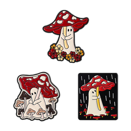 Pinori - Cute Cartoon Mushroom Decorative Pin