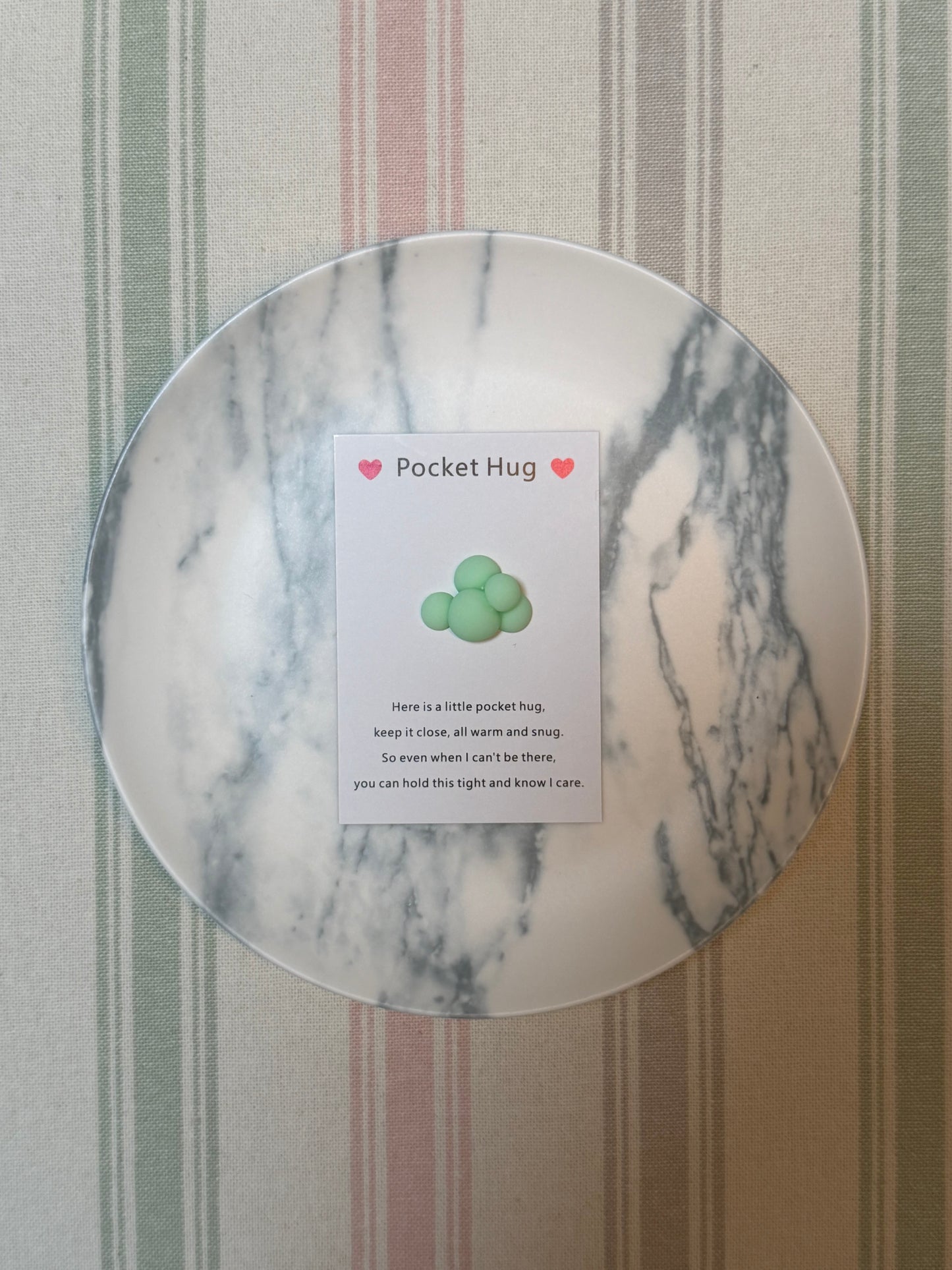 Taphug - Pocket Hug Cute Cloud pocket hug card and keepsake token view 3
