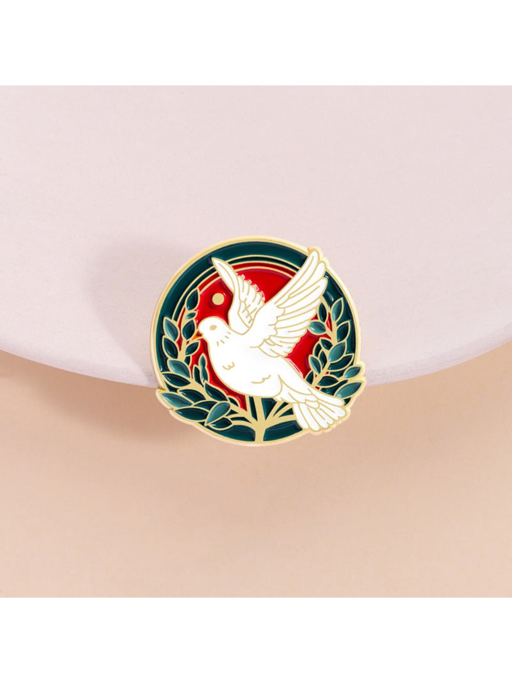 Pinori - Peace Dove Themed Brooch