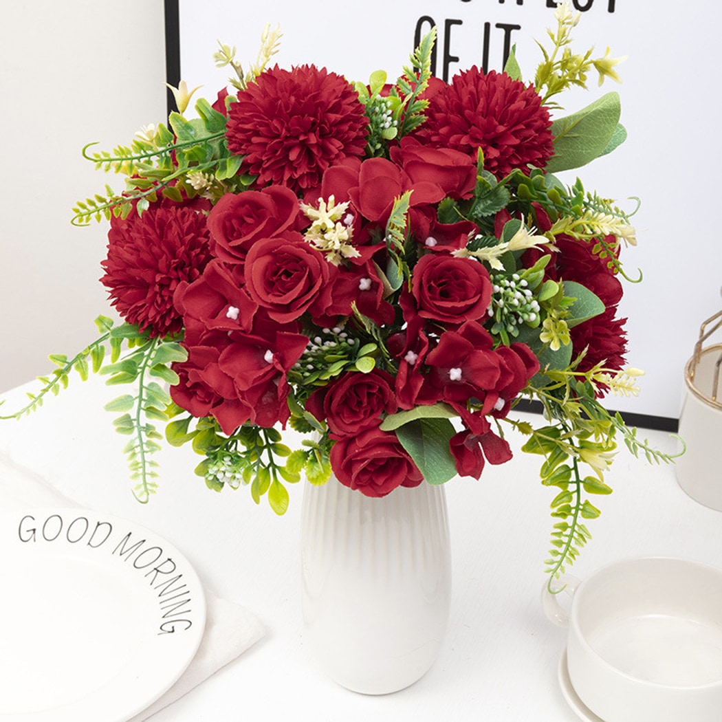 Roselle - Mixed Flowers Style Artificial Bouquet