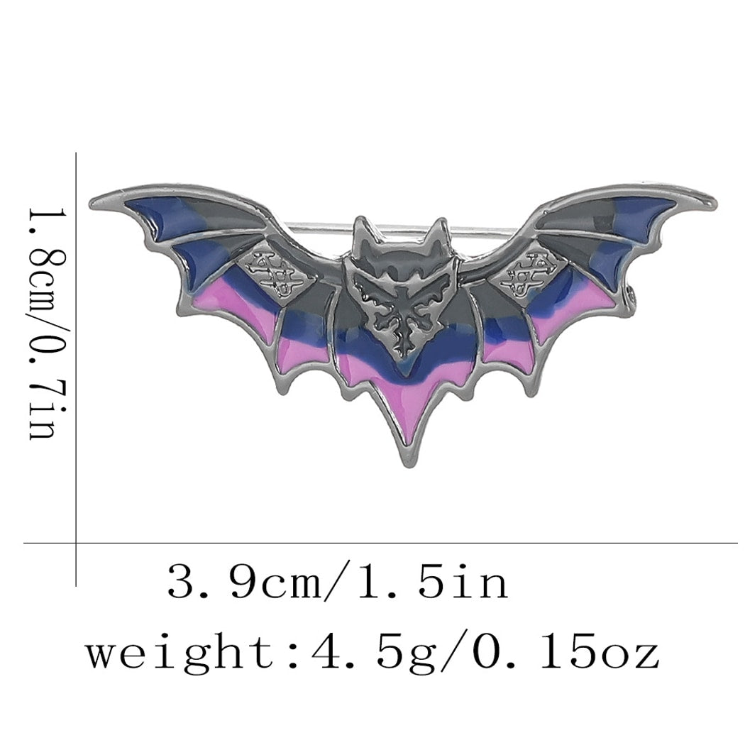 Pinori - Vintage Playful Halloween Bat Pin
