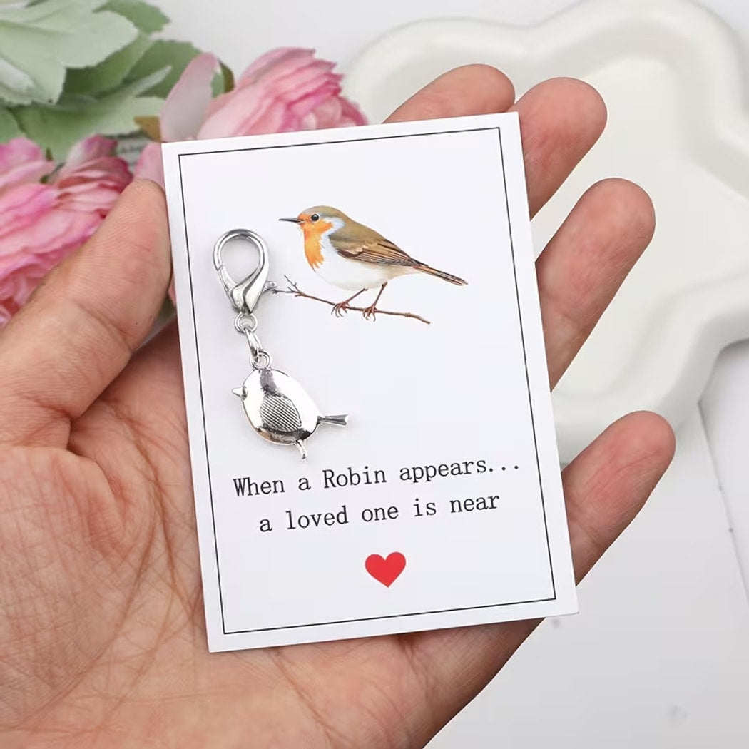 Taphug - Pocket Hug Robin Quote Keychain