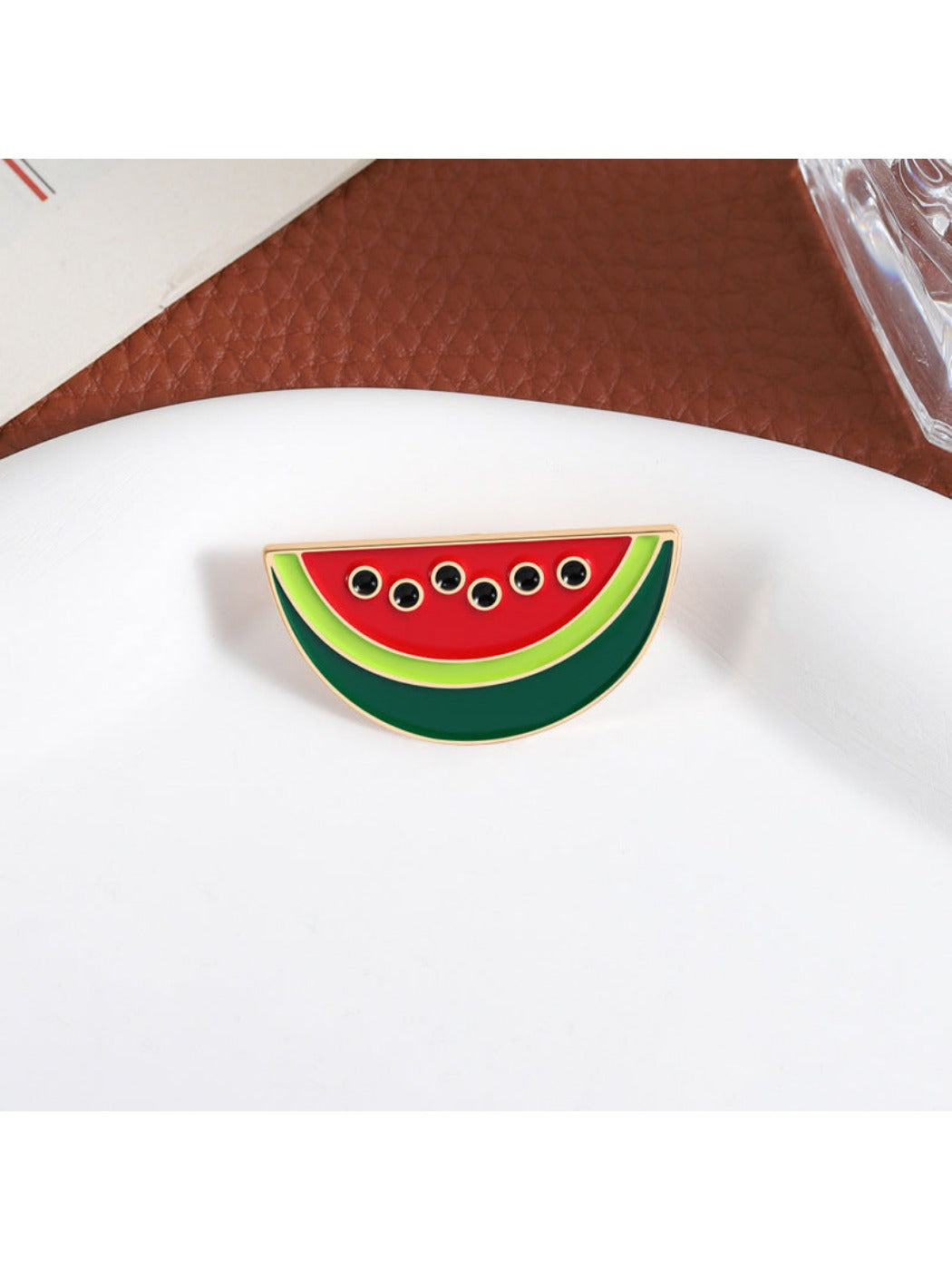 Pinori - Watermelon Tricolor Brooch