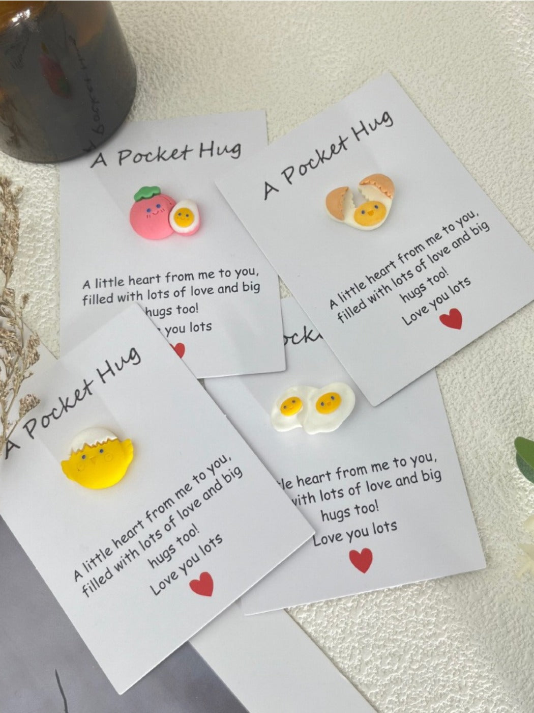 Taphug - Pocket Hug Mini Egg Series pocket hug card and keepsake token