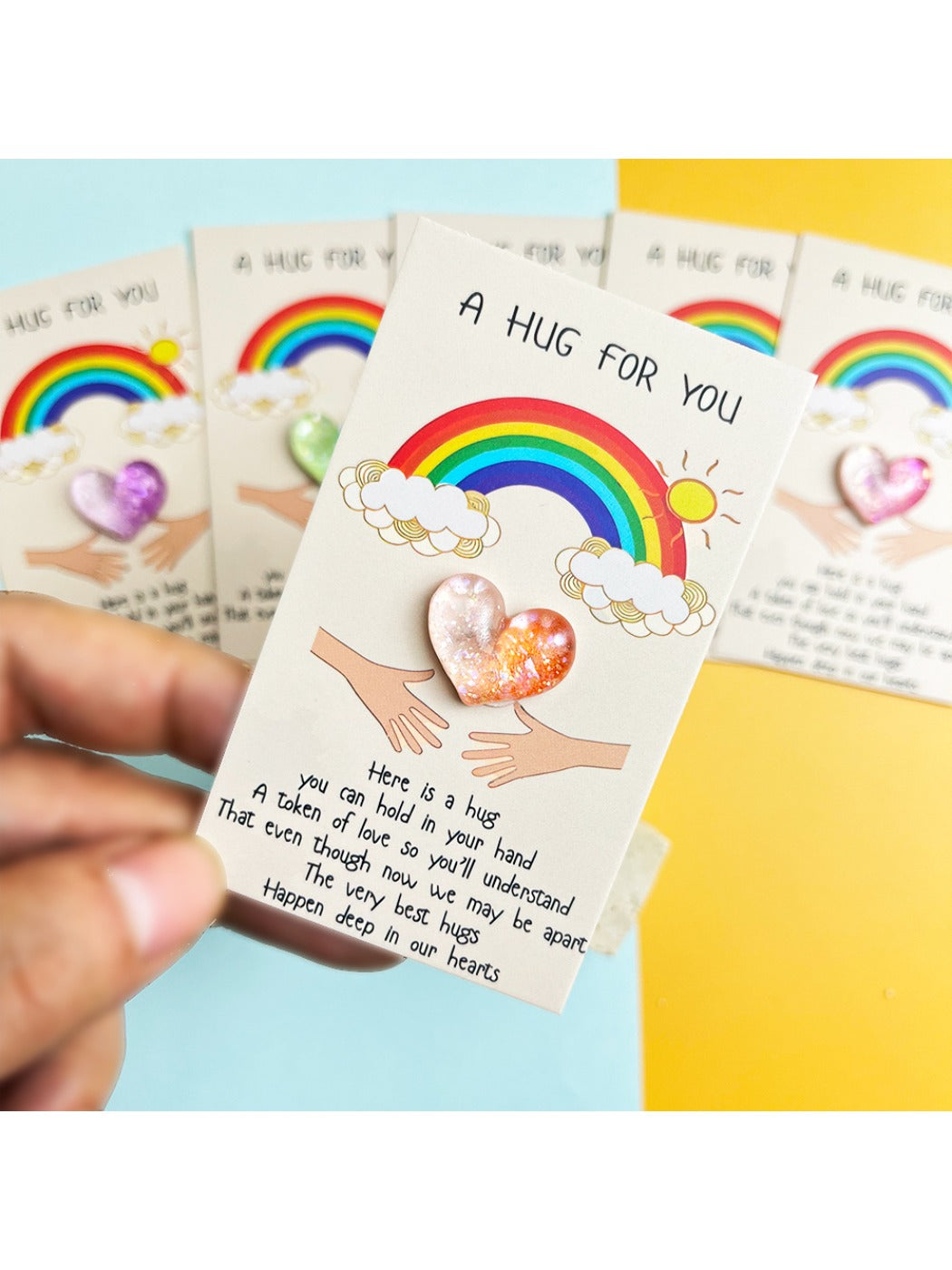 Taphug -  Pocket Hug Rainbow Gradient Heart