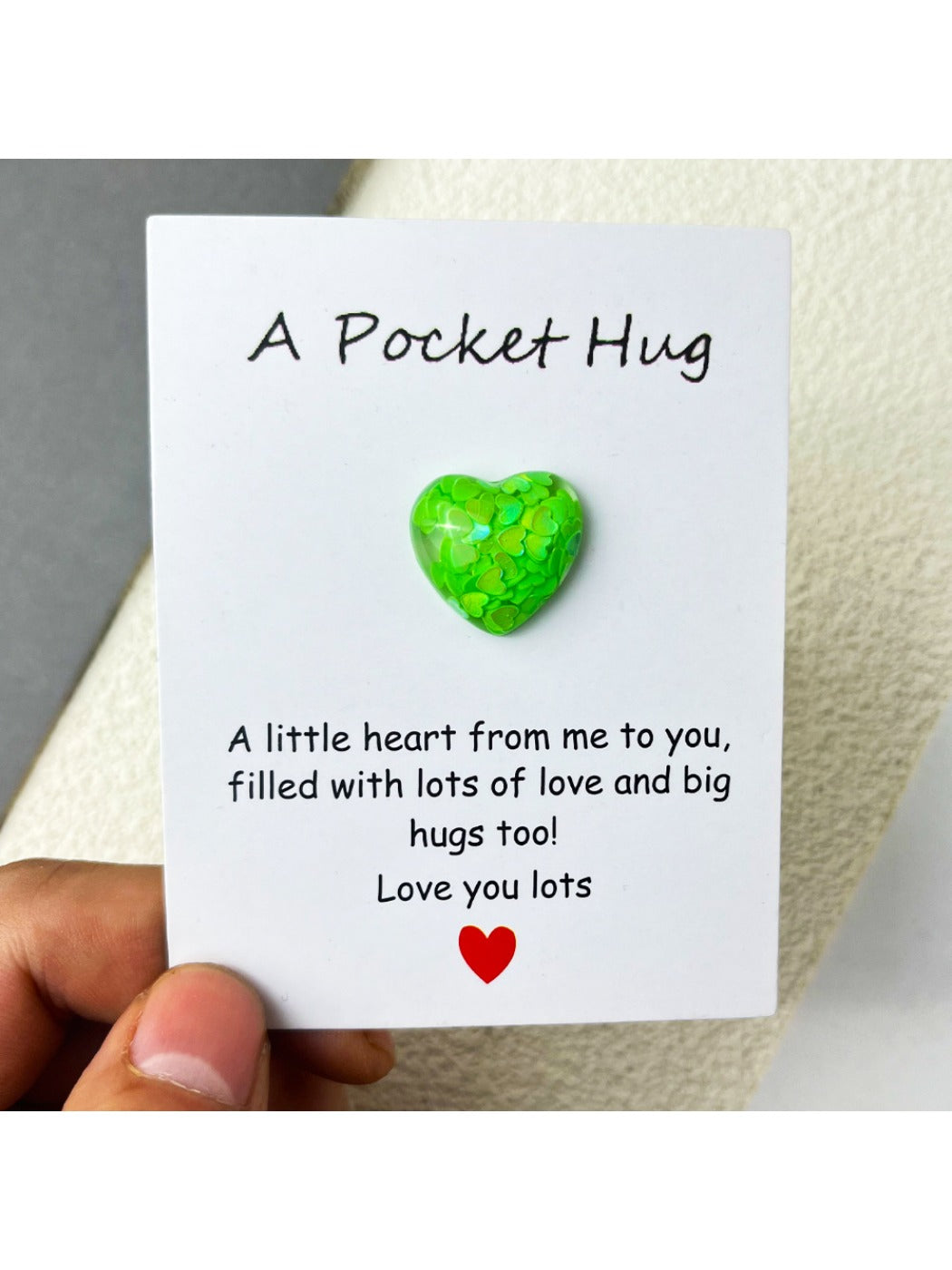 Taphug - Pocket Hug Colorful Resin Heart
