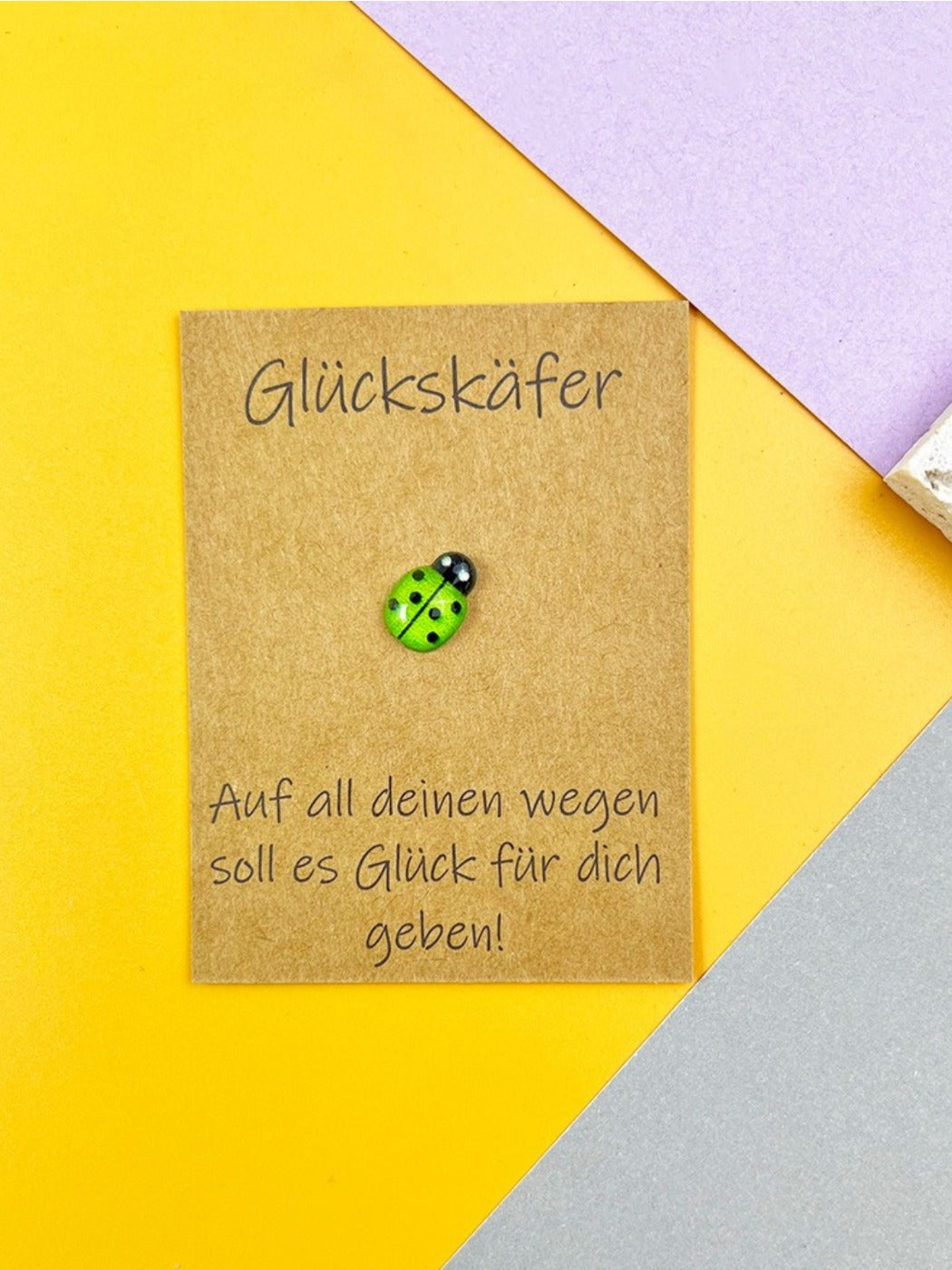 Taphug - Pocket Hug German Blessing Lucky Ladybug pocket hug card and keepsake token view 16