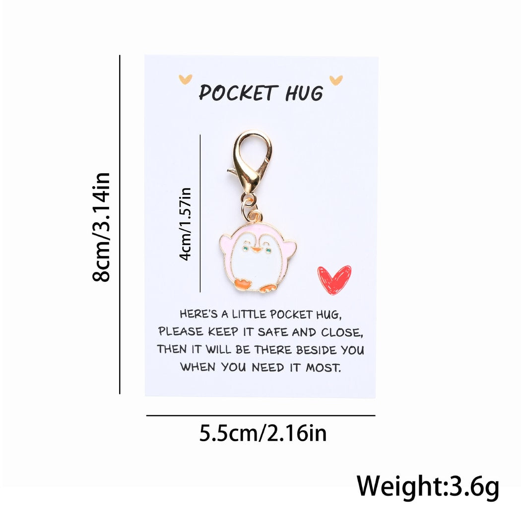 Taphug - Pocket Hug Penguin Charm Keychain