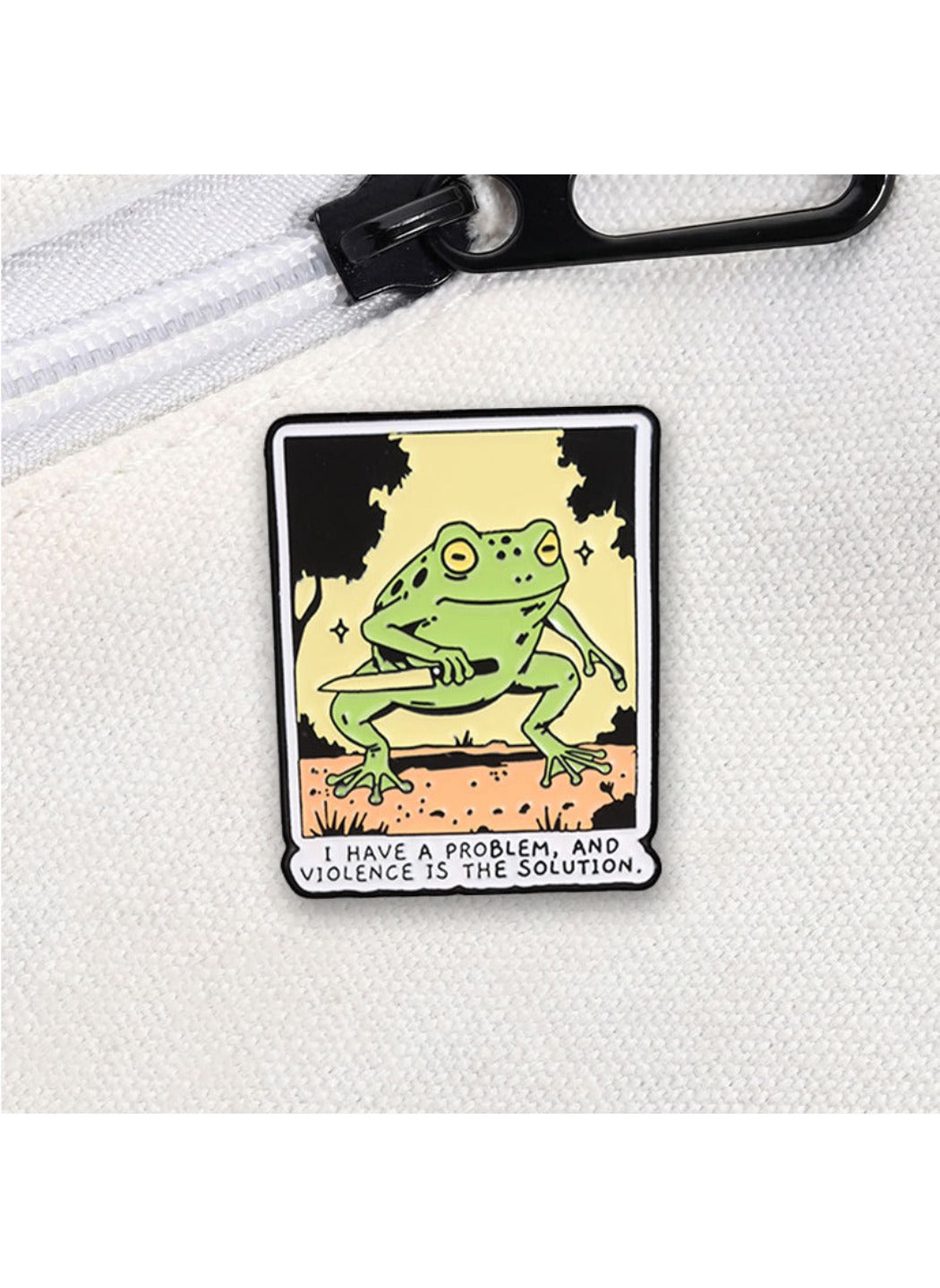 Pinori - Frog Brooch Badge, Cute Cartoon Frog Pin
