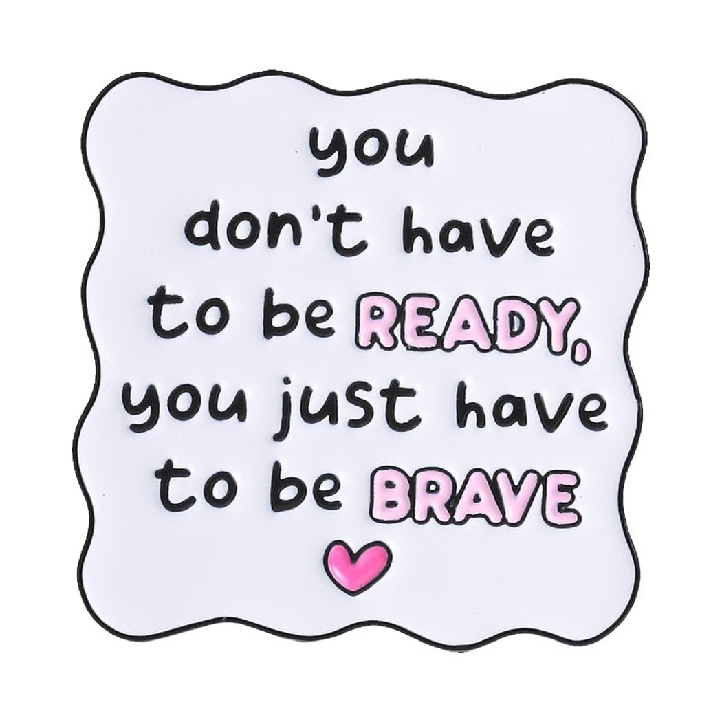 Pinori - Letter Style Flower Motivational Accent Pin