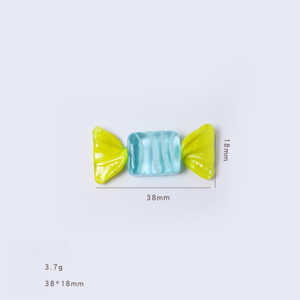 Glasira - Multicolored Striped Candy Shaped Ornament