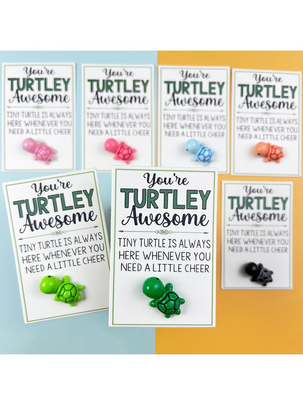 Taphug - Pocket Hug Cute Turtle Encouragement pocket hug card and keepsake token view 2