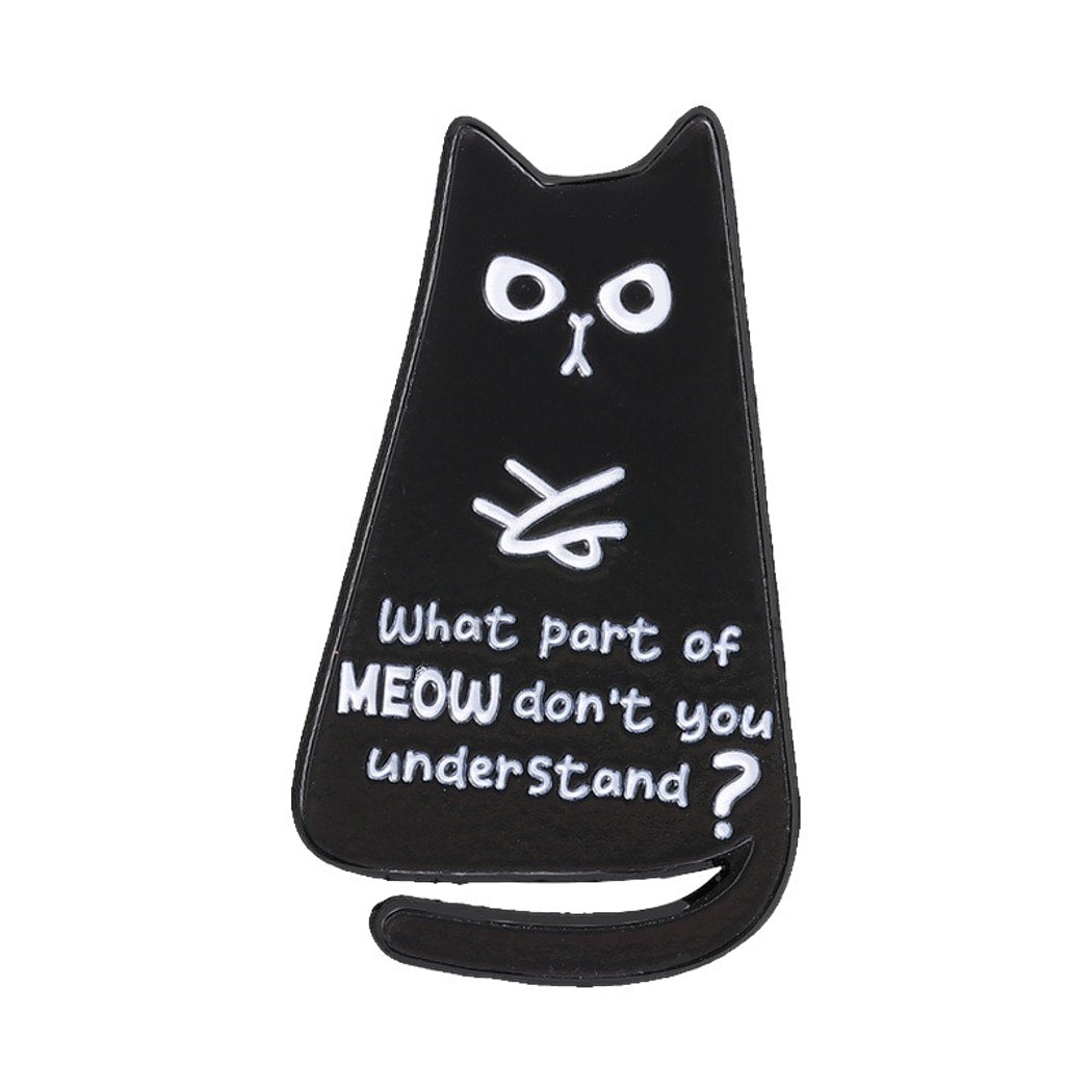 Pinori - Cat Quote Enamel Pin