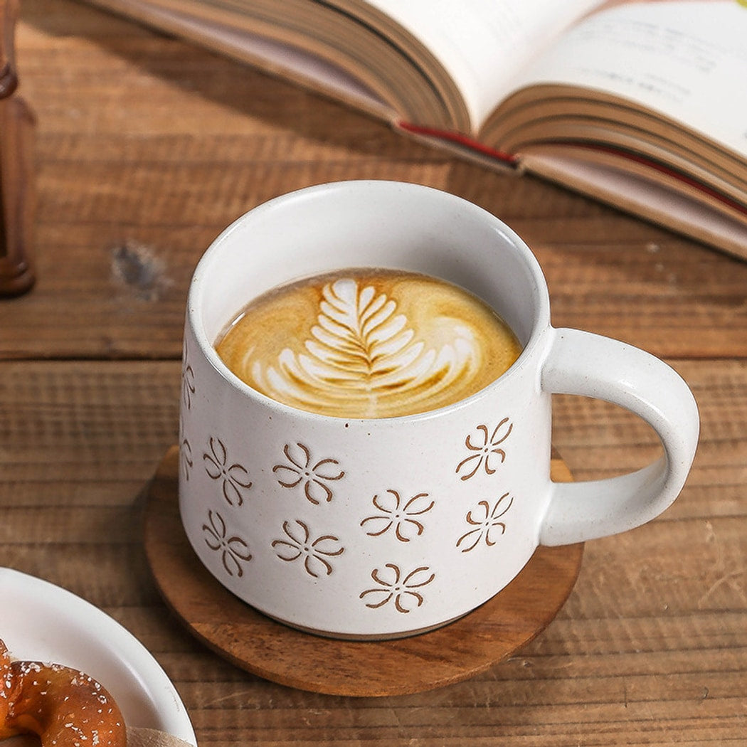 Mivora - Floral and Geometric Patterns Coffee Mug