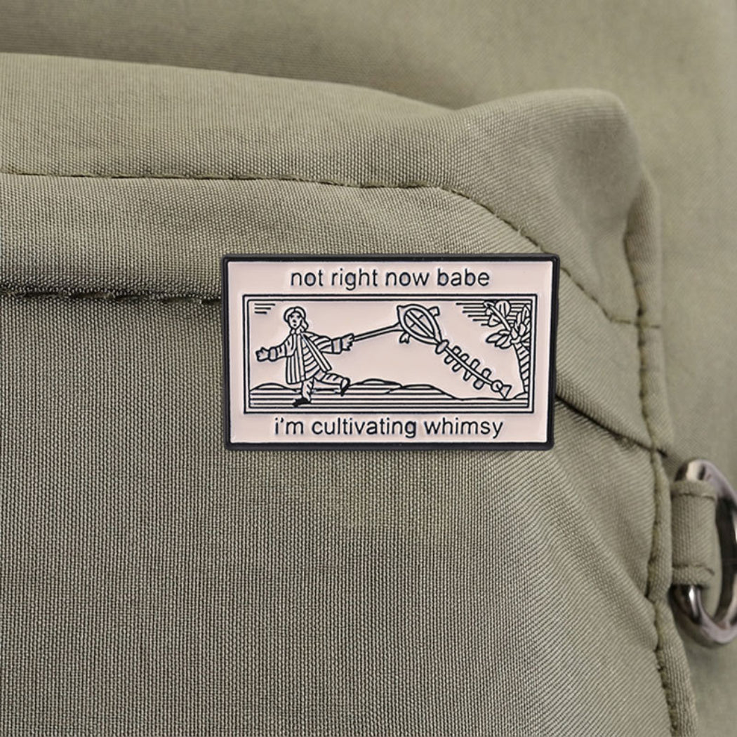 Pinori Whimsy Quote Enamel Pin