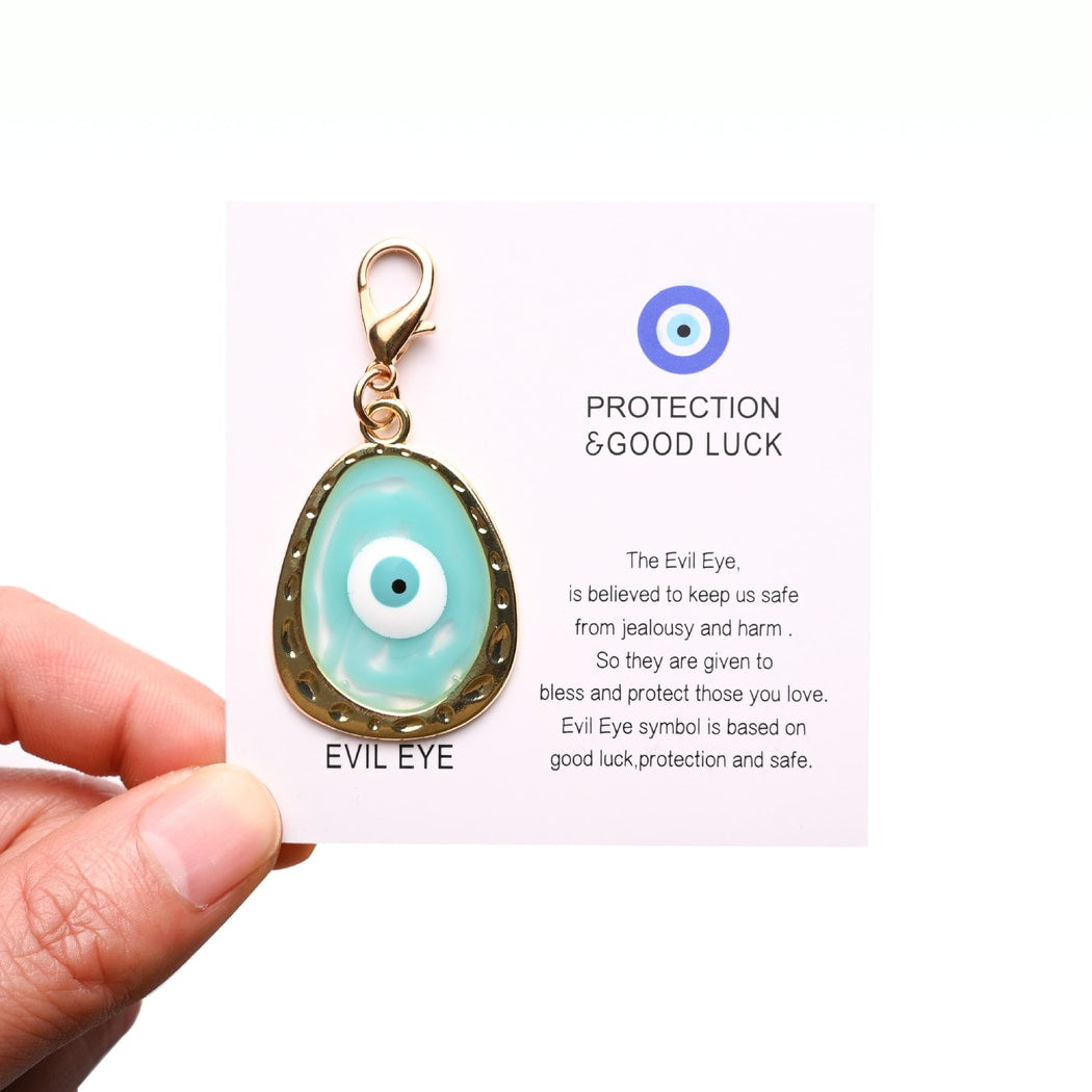 Taphug - Pocket Hug Blue Tone Evil Eye Keychain