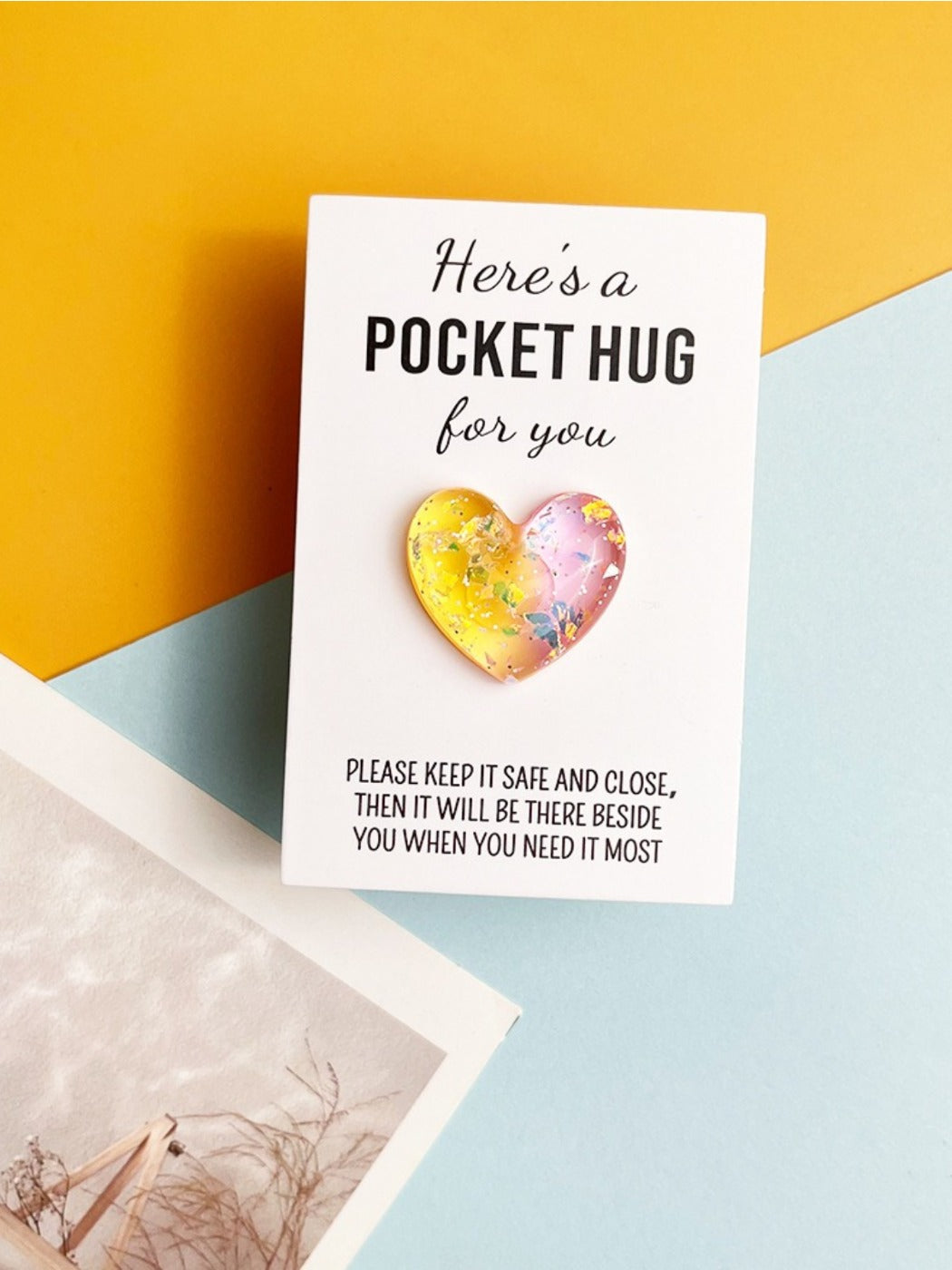 Taphug - Pocket Hug Glitter Gradient Heart