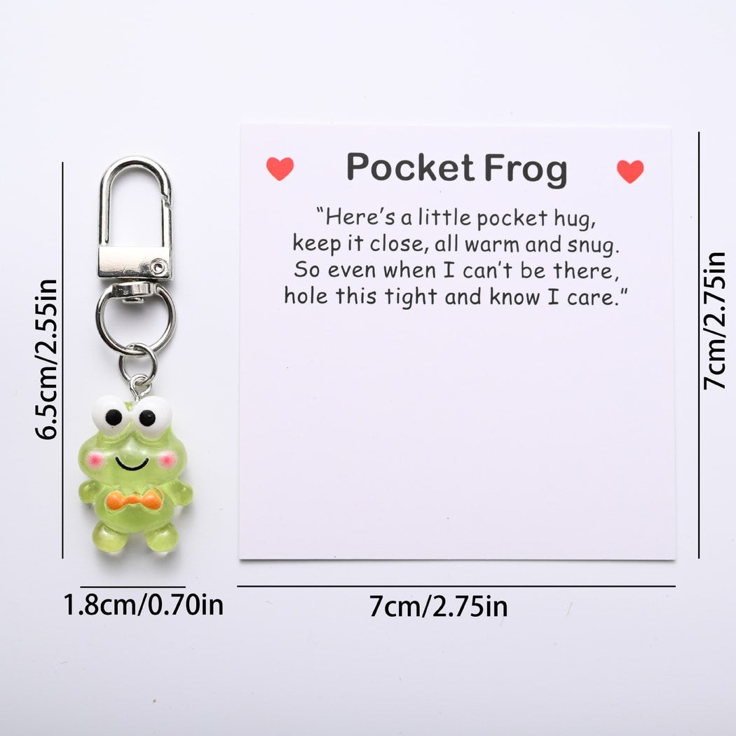 Taphug - Pocket Hug Cute Frog Cartoon Keychain