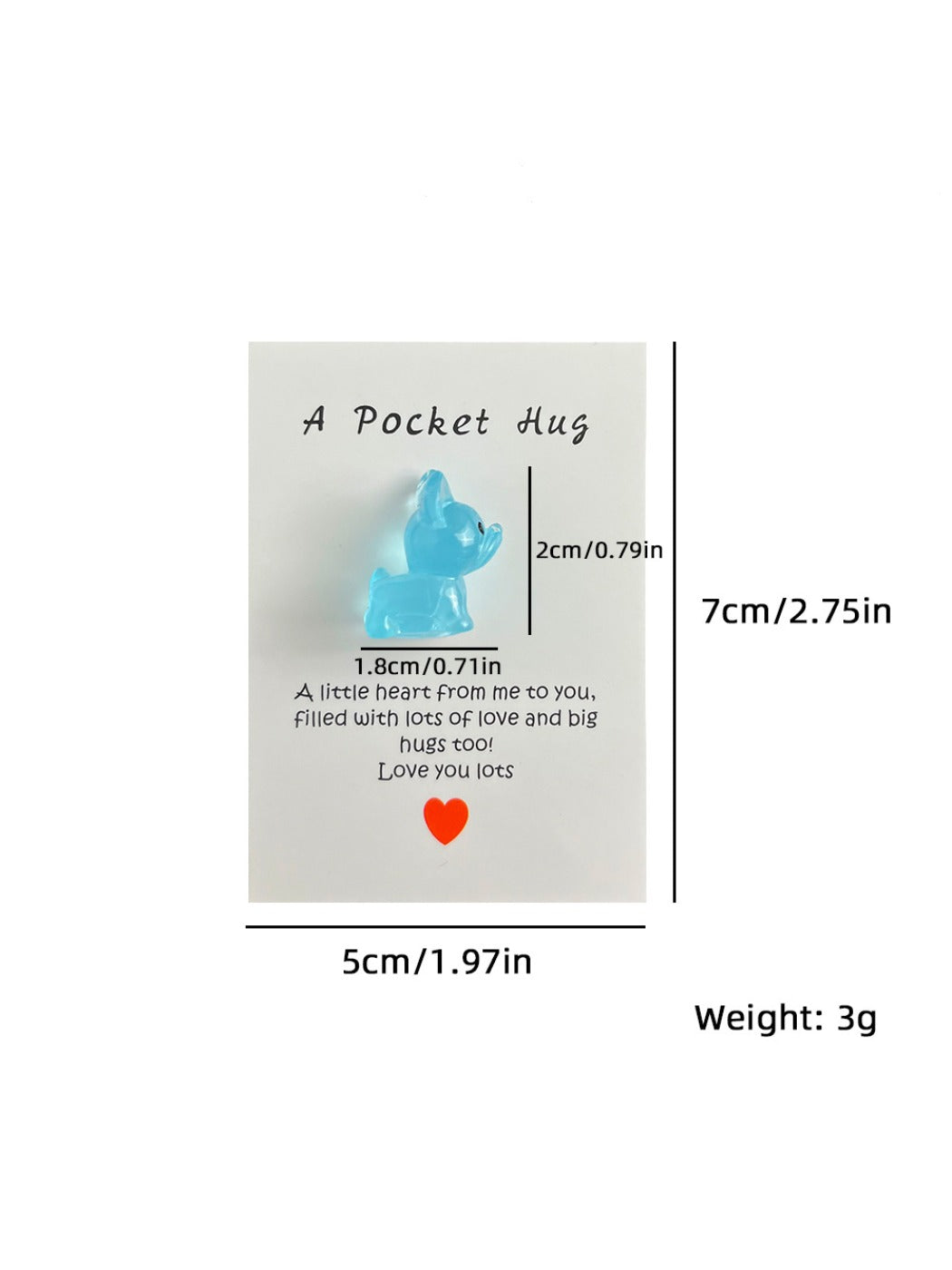 Taphug - Pocket Hug Mini Puppy Glow in The Dark