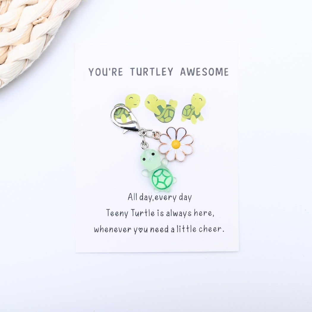 Taphug - Pocket Hug Turtle Charm Keychain