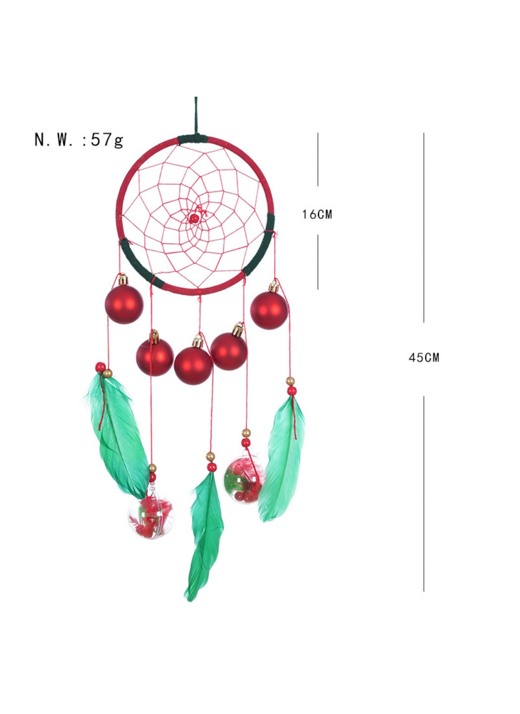 Somnira - American‑Style Christmas Series Dreamcatcher Wind Chime
