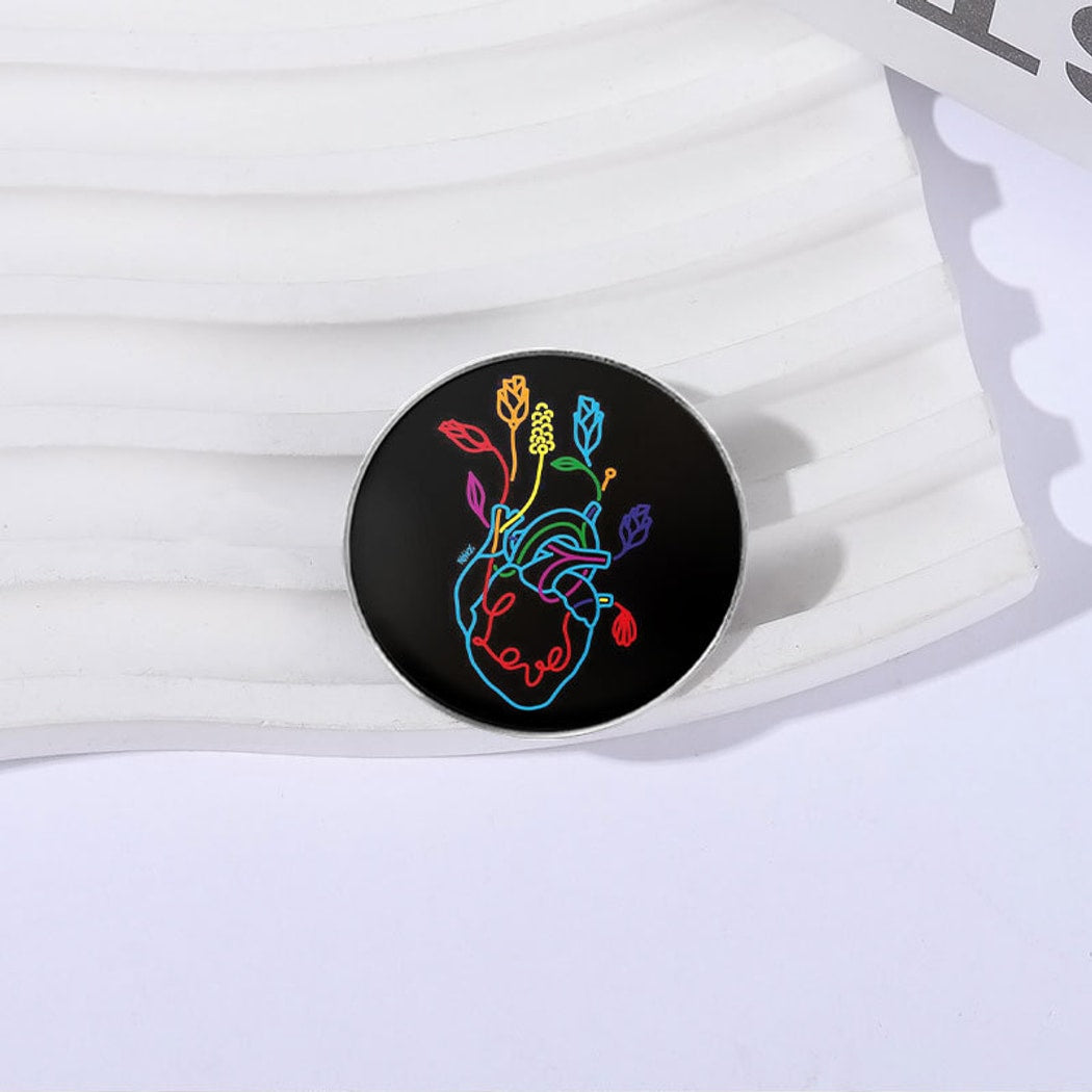 Pinori - Art Round Decorative Lapel Pin
