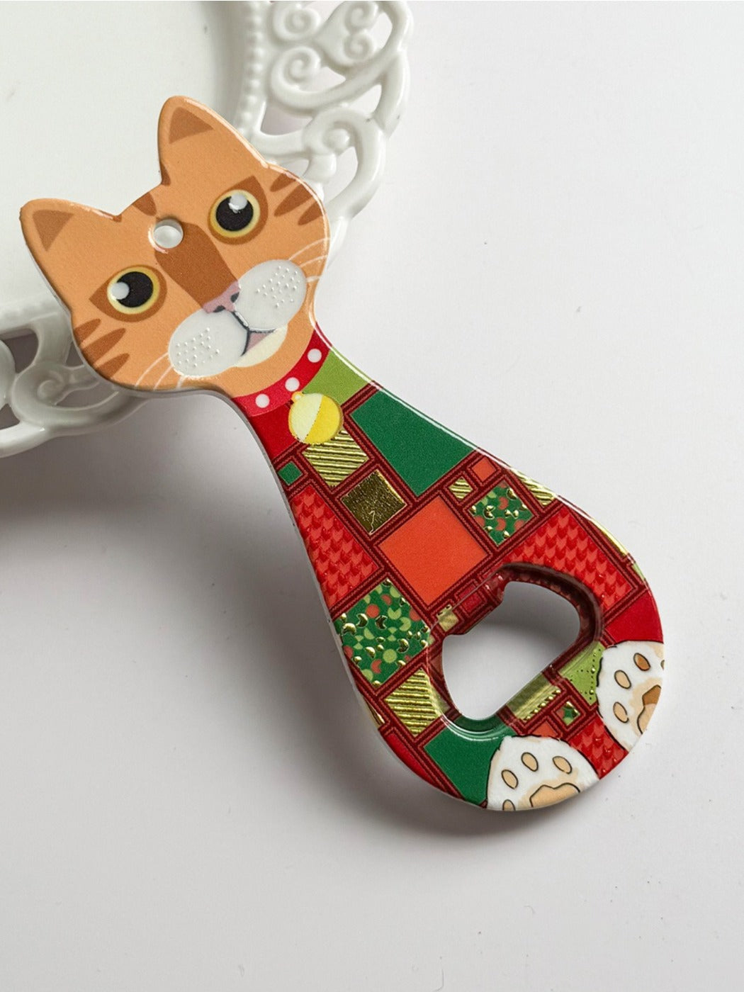 Thimara - Cartoon Cat Head Shape Bottle Opener